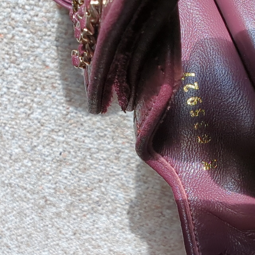 CHANEL Burgundy leather Dad sandals - Picture 9 of 17
